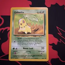 Chikorita 54/111 Common Unlimited English Pokemon Neo Genesis Nm - Image 1