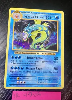 Pokemon TCG - Gyarados 34/108 - XY Evolutions - Holo Rare - Image 5
