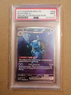 Blastoise ex 200/165 PSA 9 Special Illustration Pokemon 151 SV ENGLISH MINT - Image 1