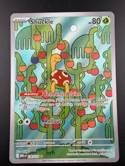 Pokemon TCG Shuckle 136/132 Mega Evolution Illustration Rare NM - Image 1