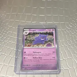 Gengar Pokemon TCG 094/165 Scarlet & Violet 151 Reverse Holo Rare Stage 2 130 HP - Image 1