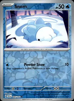Snom 045/162 Reverse Holo - Pokemon SV05: Temporal Forces - NM - Image 1
