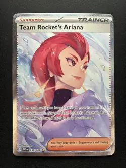 Pokemon: Team Rocket's Ariana Special Illustration Rare 237/182 Destined Rivals - Image 1