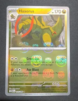 NM+ Haxorus Masterball 070/086 Black Bolt English Pokemon Holo FAST SHIPPING - Image 1