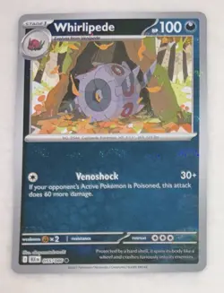 Pokemon Whirlipede Master Ball Pattern 055/086 Sv: Black Bolt Holo TCG NM - Image 1