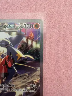 Pokemon Cynthia's Garchomp Ex 232/182 NM Destined Rivals Special Illustration - Image 4