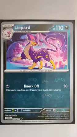 Liepard Master Ball Pattern 056/086 English White Flare 56/86 Pokemon Masterball - Image 1