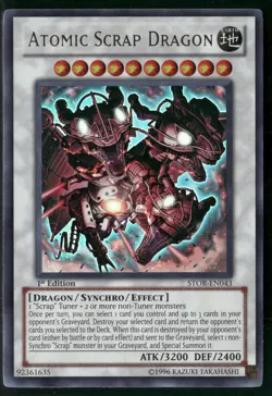 Atomic Scrap Dragon Ultra Rare Storm of Ragnarok STOR-EN043 NM - Image 1