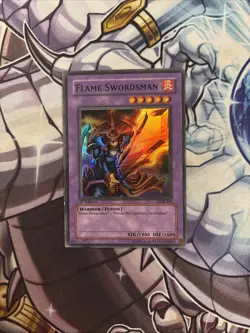 Yugioh Flame Swordsman LOB-003 1st Edition LP/MP (ADP) - Image 1