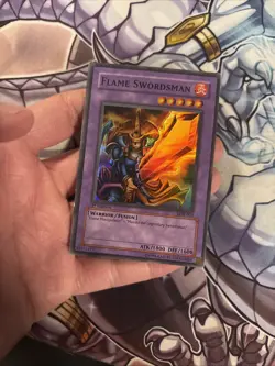 Yugioh Flame Swordsman LOB-003 1st Edition LP/MP (ADP) - Image 2