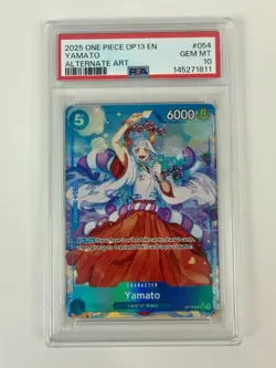 Yamato One Piece Card Game OP13 Alternate Art #054 PSA 10 - Image 1