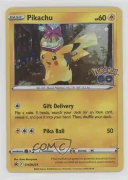 Pikachu (Pokemon Go Tins) Holo Pokemon Sword & Shield Black Star Promo #SWSH234 - Image 1