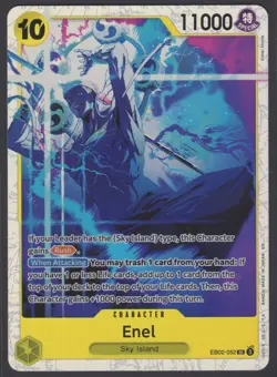 2025 One Piece Extra Booster Anime 25th Collection Enel EB02-052 SR English - Image 1