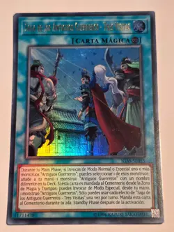 Ancient Warriors Saga - Three Visits●YUGIOH●IGAS●ULTRA RARE●SPANISH●2020●MORALES - Image 1