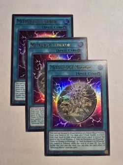 3x Mitsurugi Mirror 1st Edition Ultra Rare L26D-ENM16 Yu-Gi-Oh! - Image 1