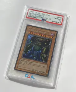 Secret Rare YuGiOh Gate Guardian MRD 1st Edition PSA 10 POP 122! - Image 2