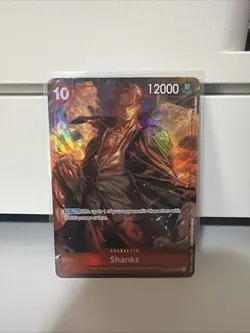 One Piece TCG Wings of the Captain English Shanks SR Alt Art Foil OP06-007 NM - Image 1