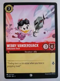 Disney Lorcana TCG Into The Inklands: Webby Vanderquack (127/204) - Common - NM - Image 1