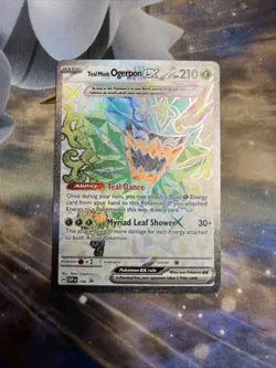Teal Mask Ogerpon ex SV 166 Pokemon Cards Black Star Promo - Image 1
