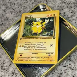 1st Edition Pikachu HP 60/64 😱 | Jungle Set WOTC | Vintage Pokemon TCG Card - Image 2