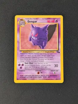 1999 Pokemon Fossil Gengar #20/62 Non-Holo Card, Near Mint/Mint (NM/MT) - Image 1