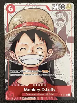 Monkey.D.Luffy Alternate Art P-001 One Piece Promotion Cards One Piece Promo NM - Image 1