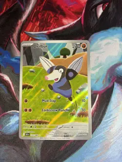 Drilbur 124/086 Pokemon TCG Black Bolt Card Near Mint Condition - Image 1