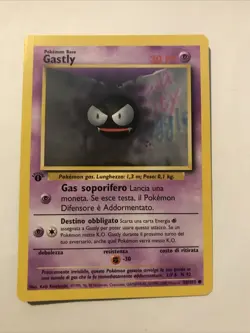 Gastly - 50/102 - set base - 1st edition - Italian Pokemon card - Image 1