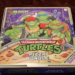 Magic: The Gathering TMNT Pizza Bundle Collector Box Promo Cards - Image 1