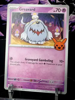 Greavard 104/198 Pokemon Go Common Non Holo Stamped Card - Image 1