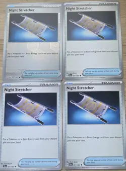 4x Night Stretcher 061/064 Shrouded Fable Pokemon Card Playset NM - Image 1