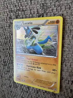 2013 Pokemon Black & White Plasma Storm 78/135 Lucario Holo NM Rare Card Vintage - Image 2