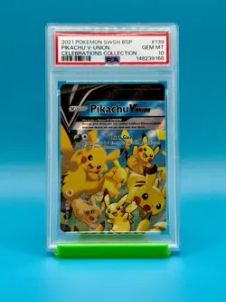 PSA 10, 9, 9, 9 - 2021 Pokemon Celebrations Pikachu V-Union 4 Card Set - Image 5