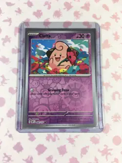 Cleffa 80/197 Reverse Holo NM Scarlet & Violet (Obsidian Flames) Pokemon Card - Image 1