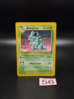 Nidoqueen 012/130 Base Set 2 Holo Rare Original Vintage Pokemon Card - Image 1