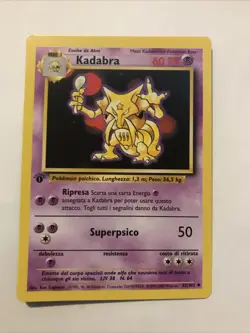 1999 Kadabra 1st Edition 032/102 Base Set - Italian Card - Image 1