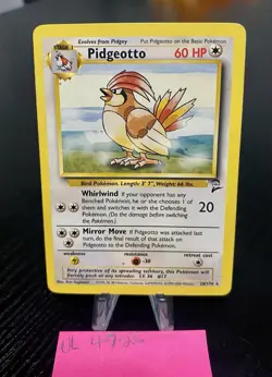 Pidgeotto 28/130 Base Set 2 Non Holo Rare Pokemon Card MP - Image 1