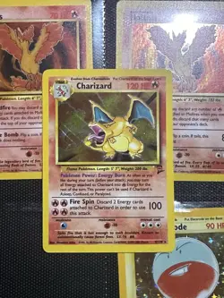 Pokemon TCG Charizard Card 120 HP Holo Rare Base Set 4/130 - Image 2