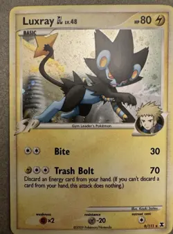 Pokemon Holo Card Lot Kyurem EX, Luxray GL, Arceus English Black & White - Image 2