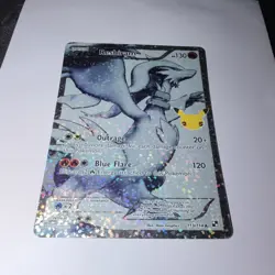 Pokemon Reshiram 113/114 Celebrations Classic Collection Holo Full Art Card - Image 2