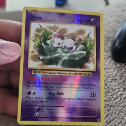 Pokemon Mew Card 51/108 2016 Holo Rare Basic 40 HP Psy Bolt - Image 1