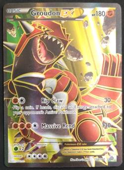 Groudon EX (150 Full Art) 150/160 XY - Primal Clash Holo Pokemon Card 150/160 LP - Image 1
