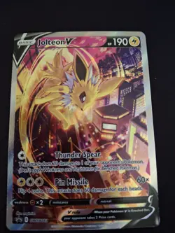 Pokemon Jolteon V SWSH183 SWSH: Sword & Shield Promo Cards NM Alt Art. IMO - Image 2
