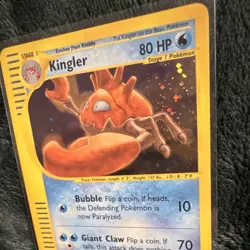 Pokemon Kingler Holo Rare 80 HP Expedition Base Set Card 51/165 2002 - Image 2