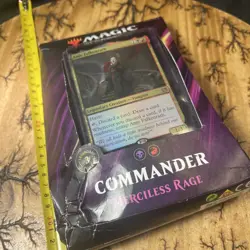 ~Merciless Rage Magic the Gathering Sealed 2019 Commander Deck MTG ~NEW - Image 2