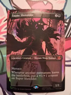 Super Shredder (Borderless) Teenage Mutant Ninja Turtles Foil Lightly Played - Image 1