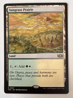 x1 Sungrass Prairie R MTG Commander: Tarkir: Dragonstorm M/NM, English - Image 1
