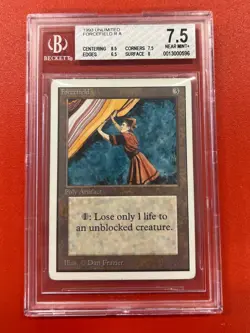 Magic MTG - Forcefield - Unlimited - BGS 7.5 Graded Near Mint+ - Image 1