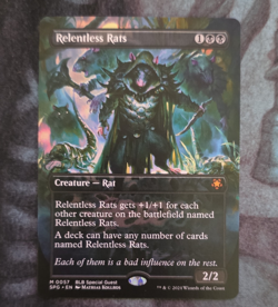 Magic: The Gathering Relentless Rats BLB Special Guest Black 0057 2/2 - Image 1