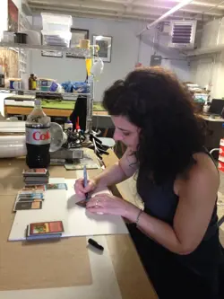 Signed MTG Magic Julie Baroh Artist Proof _ Spanish Ice Age _ SEIZURES _ 1/50! - Image 2